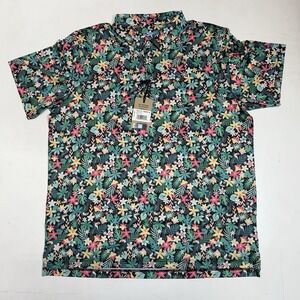 Chubbies‎ Floral Bird Golf Polo Performance Stretch Men's XXL New Bloomerang